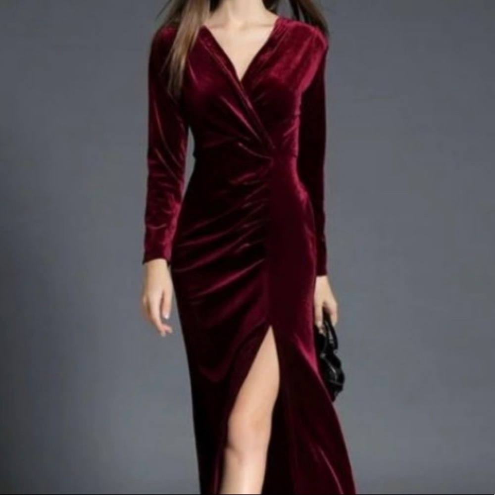 Red Velvet Dress